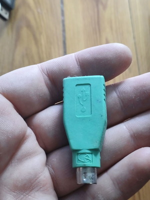Αντάπτορας USB σε PS/2 πράσινος για ποντίκι και πληκτρολόγιο