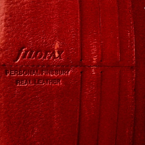 Filofax Personal Finsbury used with internal inserts