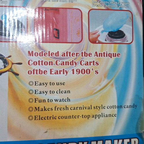 Cotton candy machine used