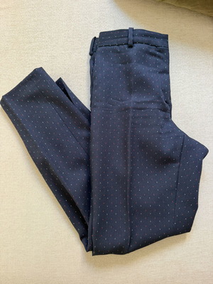 Sandro Paris suit pants like new, dark blue polka dot, size S