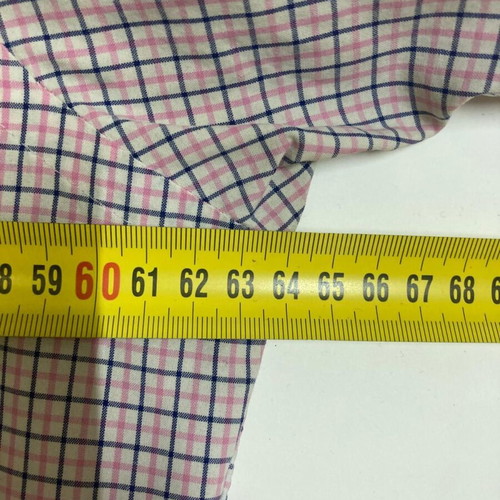 Ralph Lauren Oxford long sleeve shirt, pink white blue checked, size L