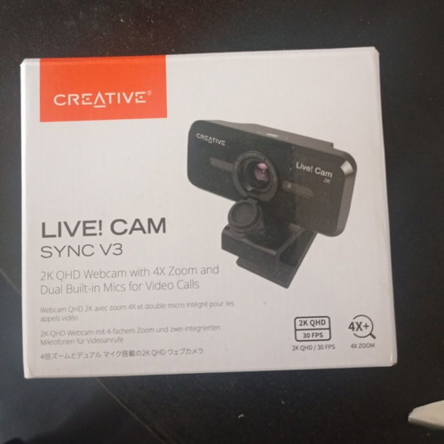 Creative Live Cam Sync V3 2k Web Camera new