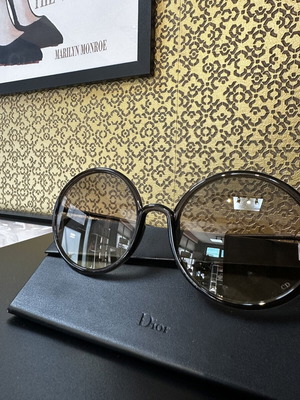 Dior women's sunglasses, original, brown