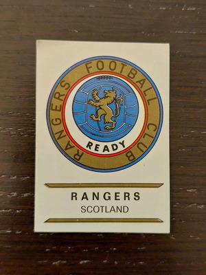 Rangers Scotland Panini rare stickers 1975 like new