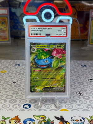 Venusaur ex 2024 Pokémon Κάρτα σαν καινούργιο, PSA 10 Stellar Crown