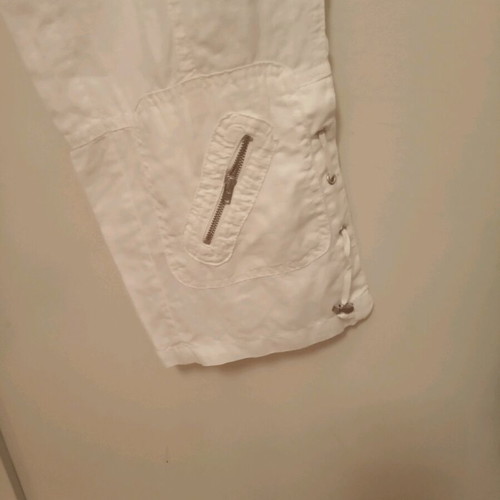 Linen 3/4 Pants white used, size S 36 8