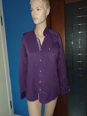 Berto Lucci Milano shirt size M purple like new