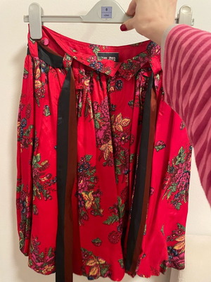 Jean Paul Gaultier midi limited edition skirt used, silk, size M