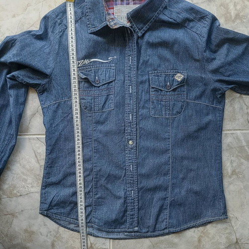 Timezone women's denim shirt, blue, cotton, size M