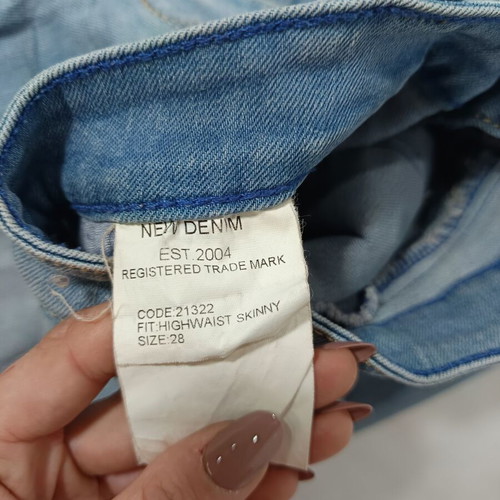 New Denim women’s high-waist skinny jeans used, light blue