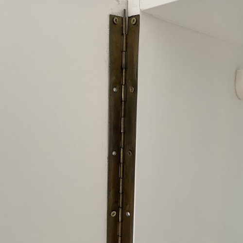 Children's wardrobe used, hand-painted solid wood, 80x45x170 cm