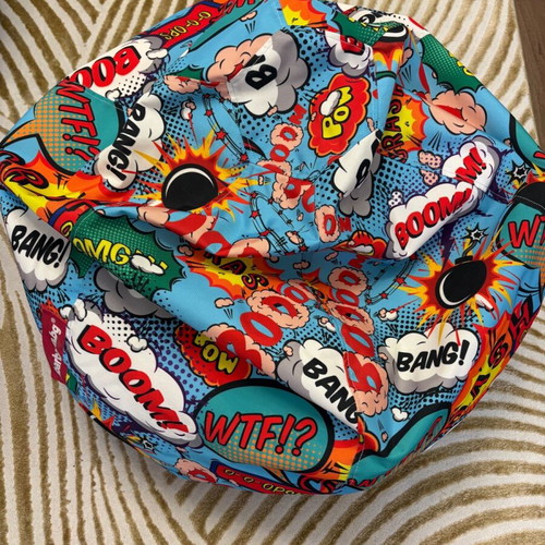 Barbaron pop art beanbag pouf like new