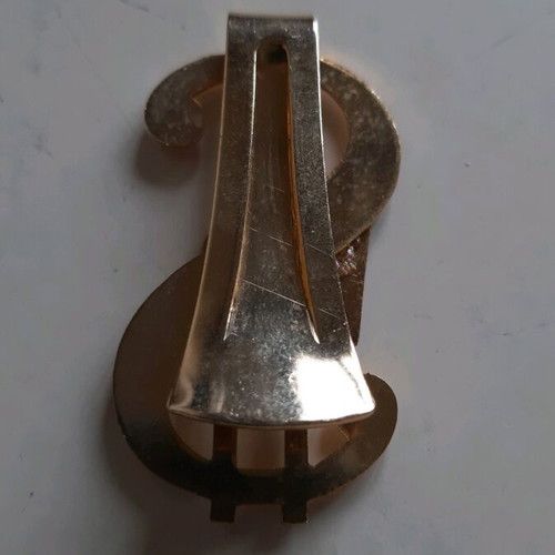 Dollar tie clips with Canadian flag, like new, set of 4