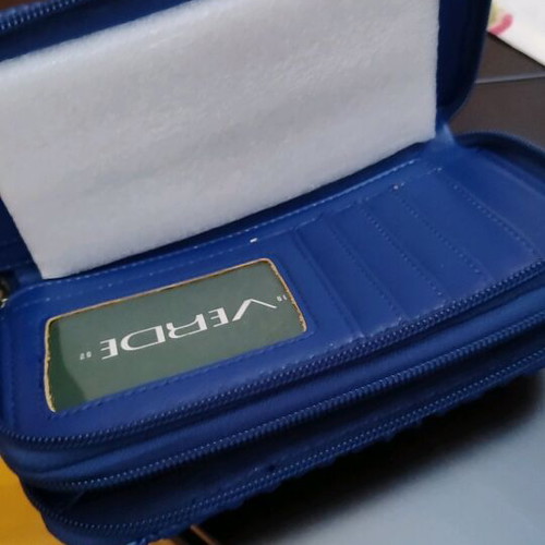 Verde women's wallet blue new with zipper