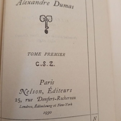 Les Deux Diane by Alexandre Dumas used French book from 1930