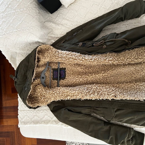 Alcott women's parka like new, size S, khaki with removable lining