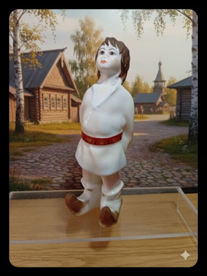 Vintage Lomonosov USSR rare porcelain figurine 1960