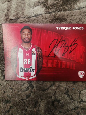 Autograph with printed signature Jones new