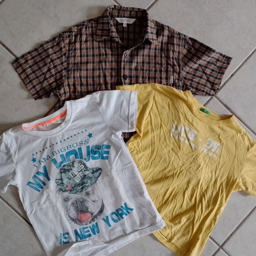 Boys' clothing pack 6-7 years like new, Esprit shirt and two t-shirts