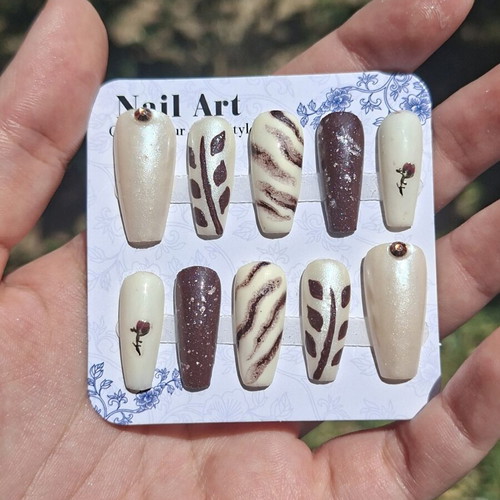 Press On Nails set with application tools new