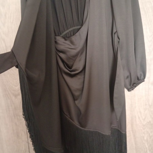 Desirée satin dress like new, size L, black