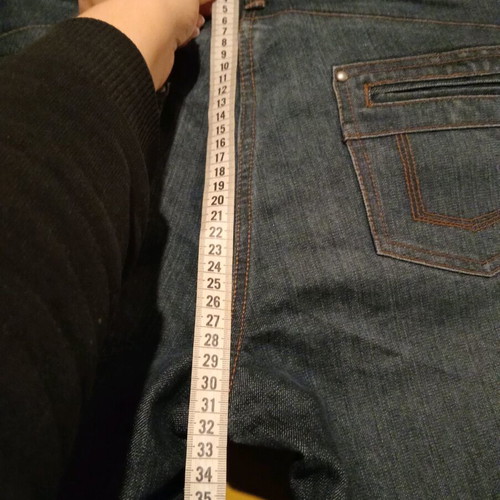 TCM Tchibo Urban Basics high-waisted jeans new, grey and blue