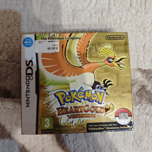 Pokémon HeartGold & SoulSilver голям комплект CIB с Pokéwalkers Nintendo DS като нов