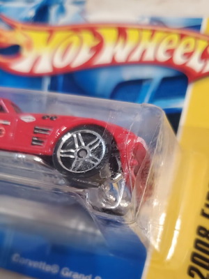 Hot Wheels 2007 Chevrolet Corvette Grand Sport κόκκινο καινούργιο, σφραγισμένο με ραγισμένο μπλιστερ