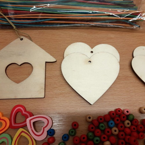 Wooden craft materials and elements new