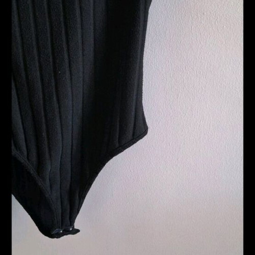 Pack of 2 bodysuits and 1 black velvet maxi dress like new, size small