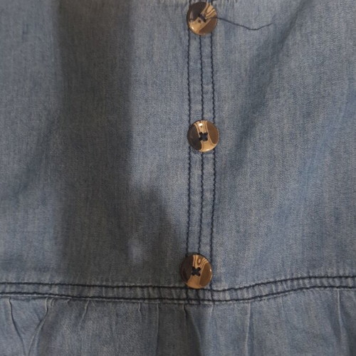 Energiers girls summer set like new, blue denim shorts and top