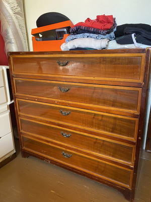 Wooden dresser classic used with restoration potential