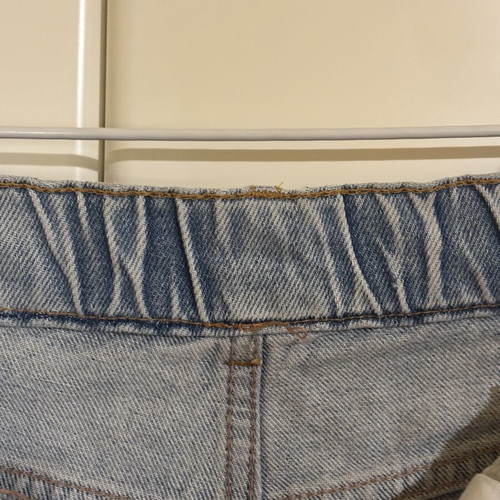 Pull & Bear blue mom fit denim shorts