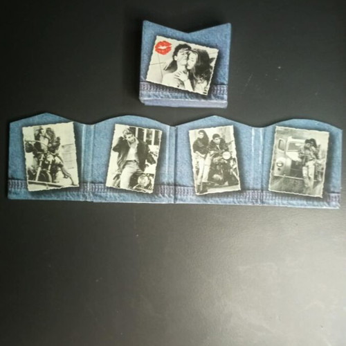 Vintage Mini Album used for 4 photos
