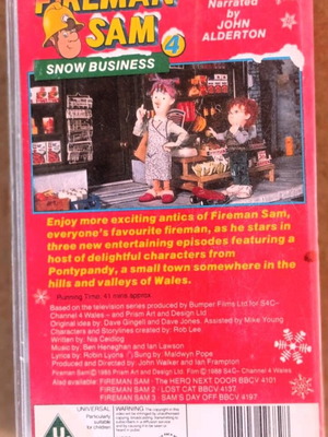 Fireman Sam 4 Snow Business VHS σαν καινούργιο