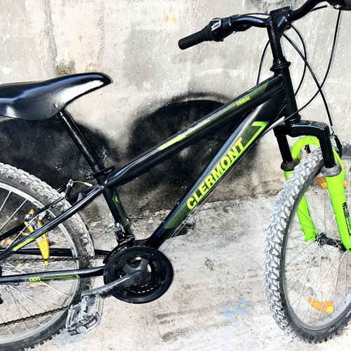 Clermont mountain bike 24 inch, black, men's