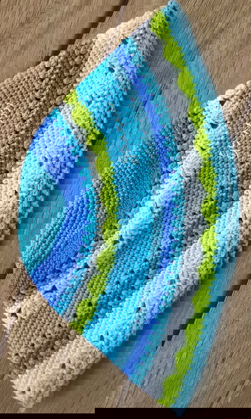 Ganni knitted summer hat M/L