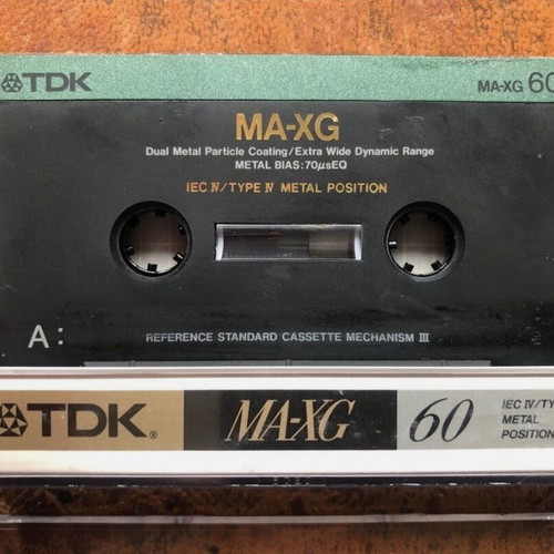 TDK MA-XG 60 Metal audio cassette like new