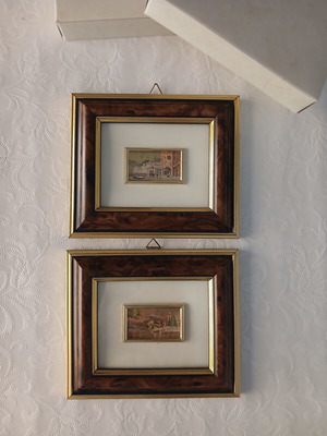 Italian Crezioni Artistiche-Serie Oro chromolithograph art prints set