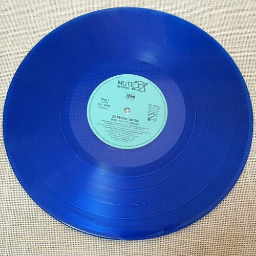 Depeche Mode Music For The Masses LP μεταχειρισμένο, μπλε διαφανές