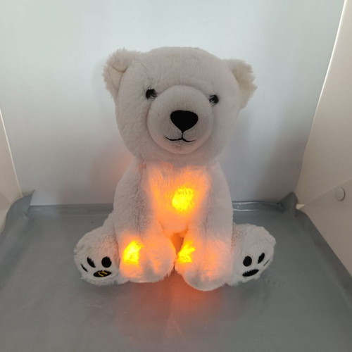 White glowing McDonald's bear used