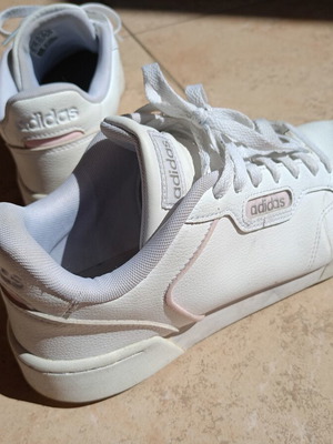 Adidas Roguera sneakers used, women's size 41⅓, white and soft pink