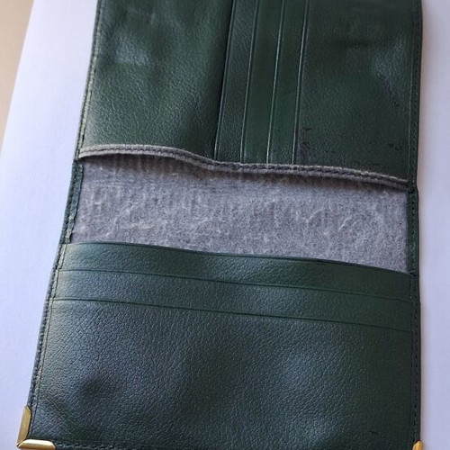 Leather agenda wallet Rolex used, green