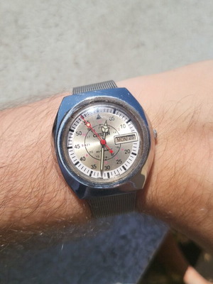 Citizen ρολόι vintage αυτόματο μεταχειρισμένο, γκρι και ασημί