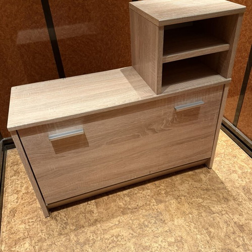 Shoe Cabinet Sonoma Finish Like New With Storage Space
