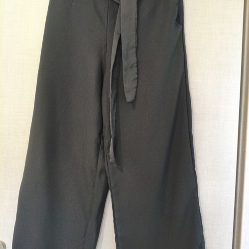 Culotte black high-waisted pants like new, one size