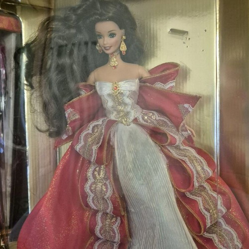 Barbie collectible used Happy Holidays without stand