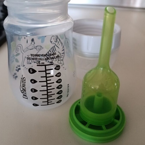 Μπιμπερό Dr Brown καινούργιο, πλαστικό 170ml με στόμιο για κολικούς