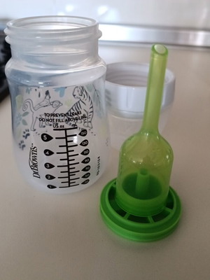 Μπιμπερό Dr Brown καινούργιο, πλαστικό 170ml με στόμιο για κολικούς