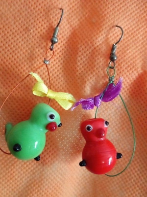 Murano handmade colorful dangle earrings new